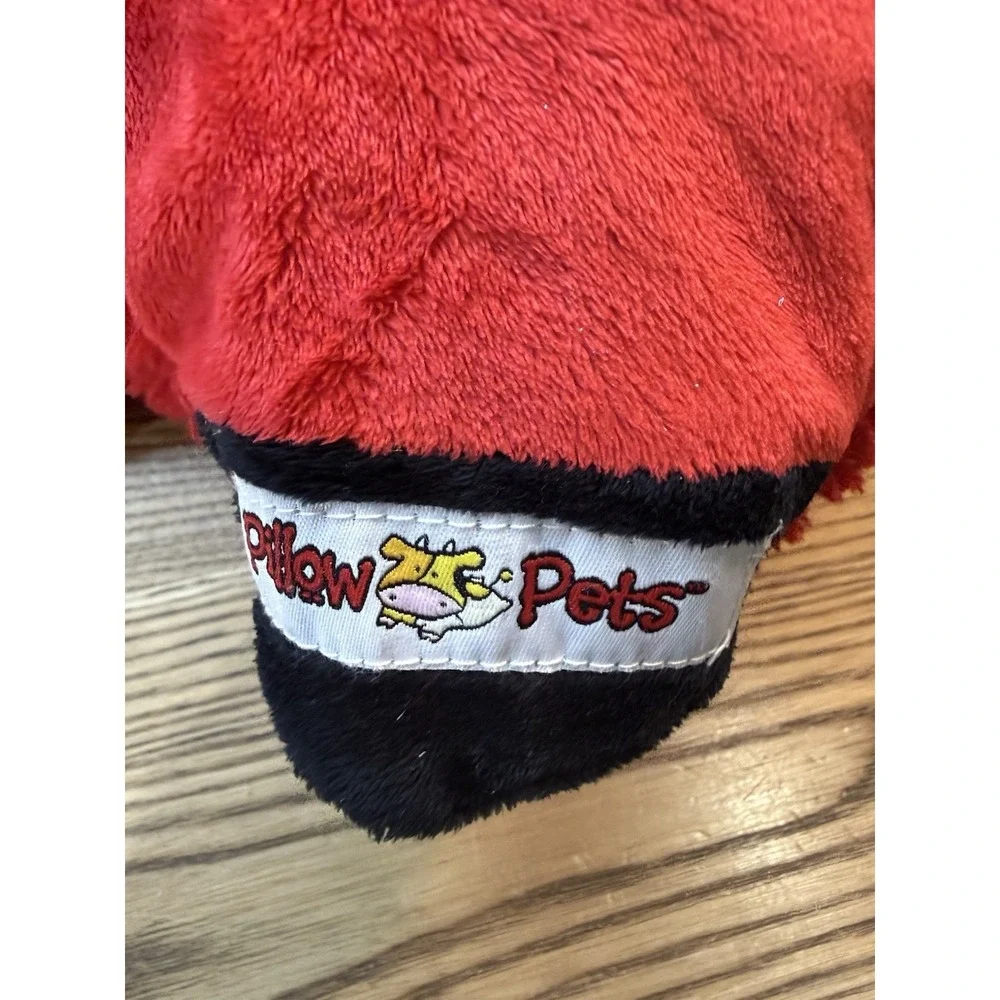 2010 Pillow‎ Pet Ladybug Red Black Soft Stuffed Plush Sanitized Rare Retired 18